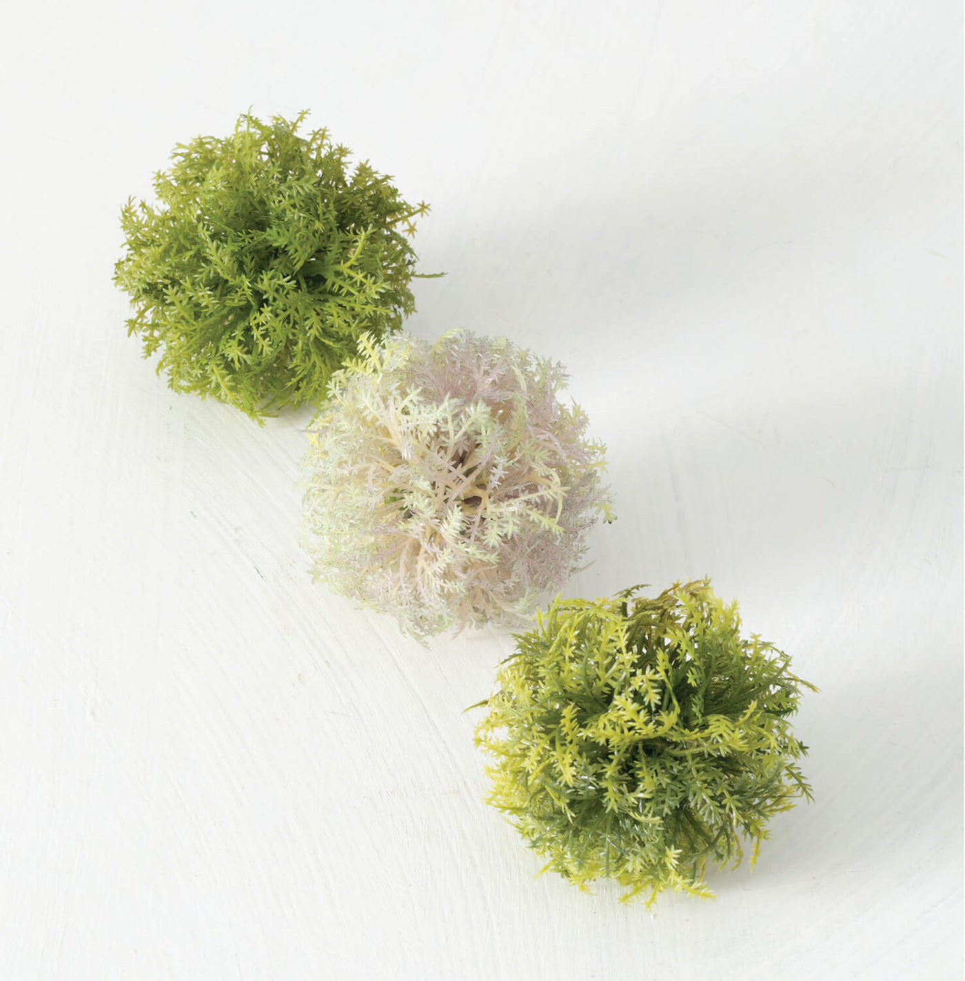Decorative Mini Moss Orbs available at Davis Porch and Patio Weatherford Texas