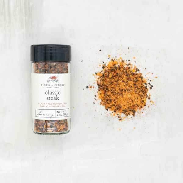 Finch + Fennel Classic Steak Seasoning available at Davis Porch and Patio Weatherford Texas