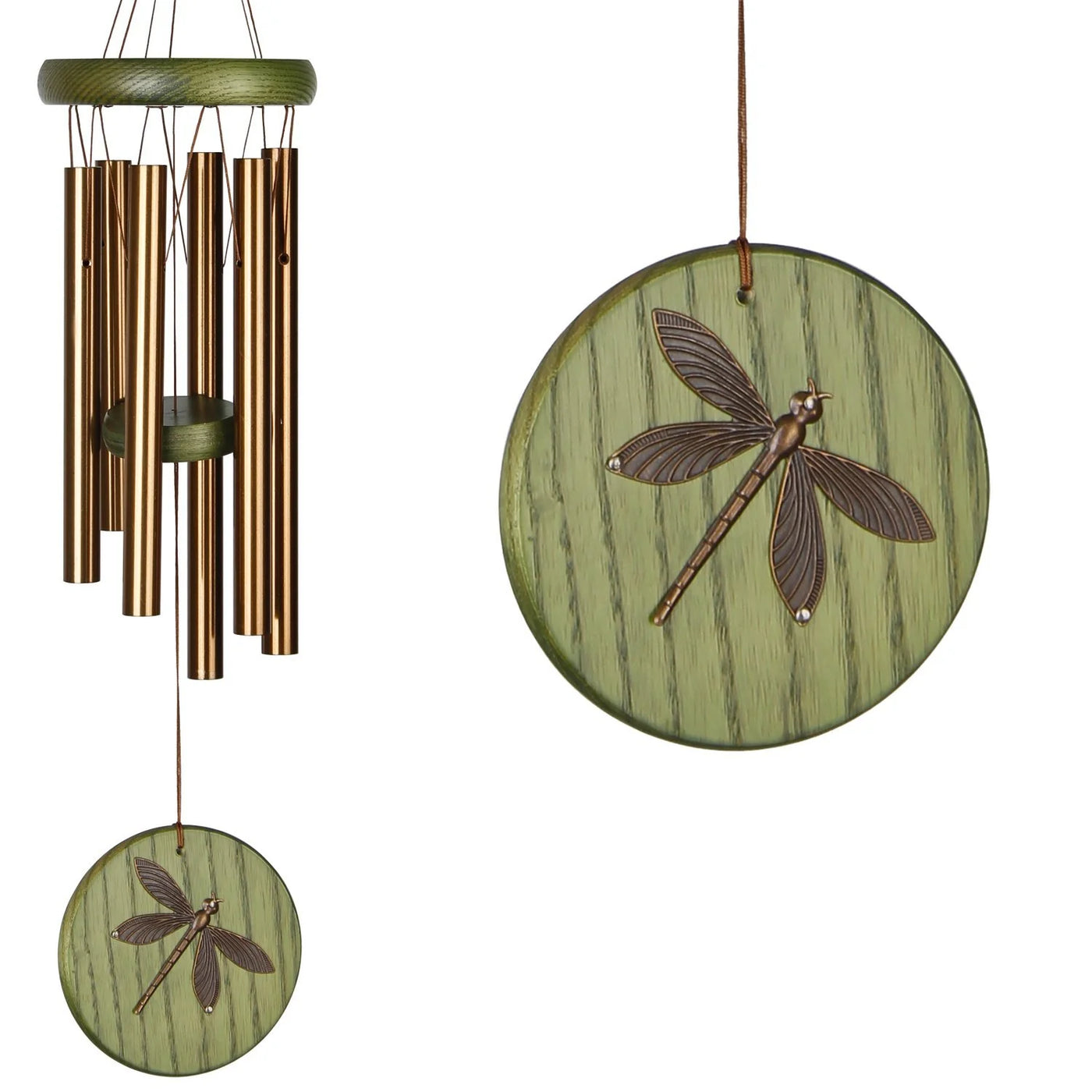 Green Dragonfly Habitats Wind Chime Available at Davis Porch and Patio Weatherford Texas