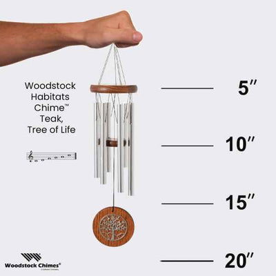 Woodstock Habitats™ Chime - Teak, Tree of Life