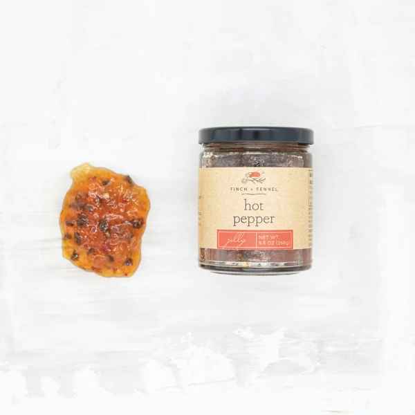 Finch + Fennel Hot Pepper Jelly available at Davis Porch and Patio Weatherford Texas