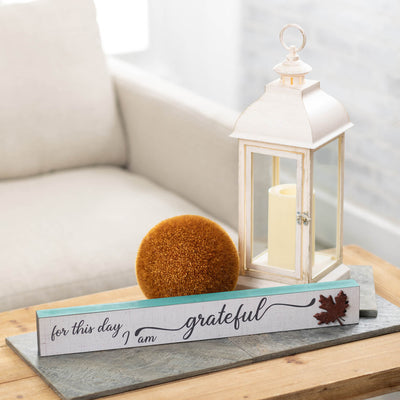 White Lantern with Flameless LED Candle