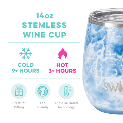 Swig Sea Spray 14oz Stemless Wine Cup