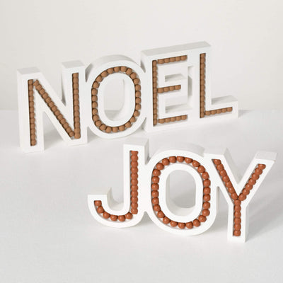 Wood Noel and Joy Tabletop Decor
