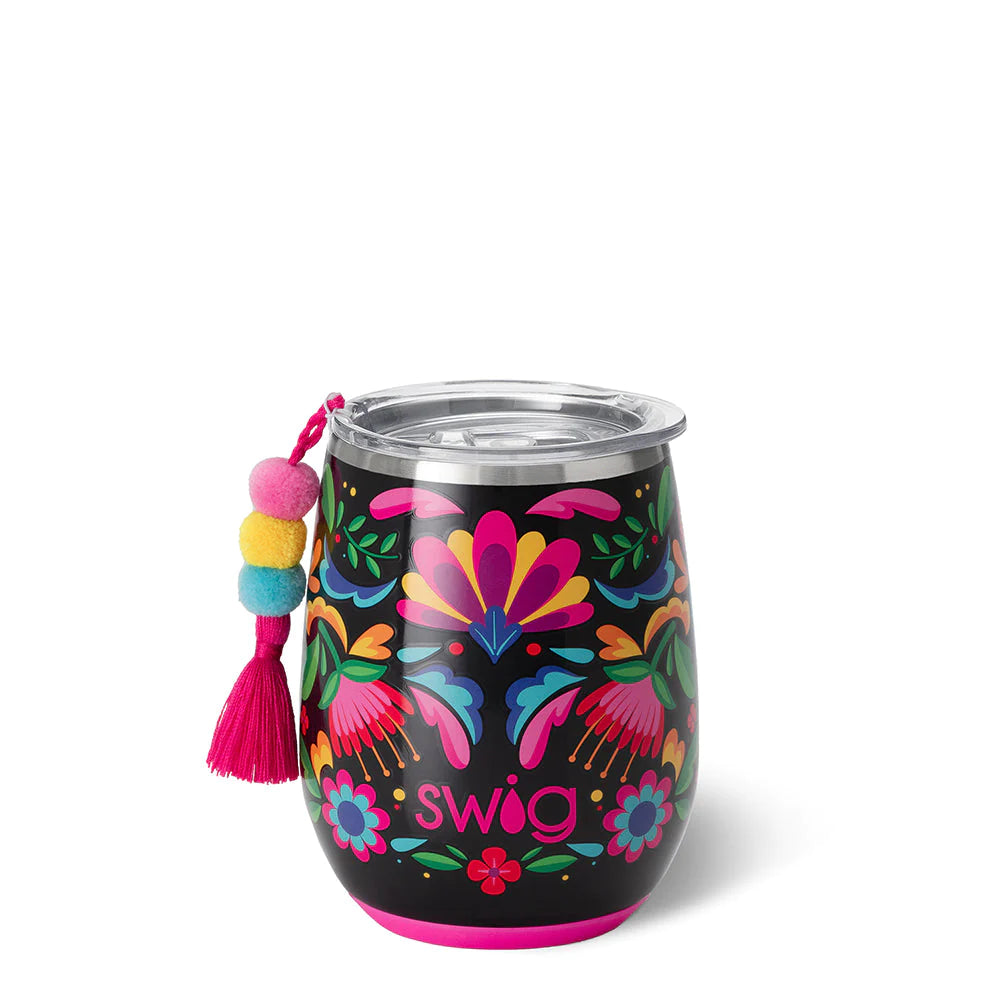 Swig Caliente 14oz Stemless Wine Cup Available at Davis Porch and Patio Weatherford Texas