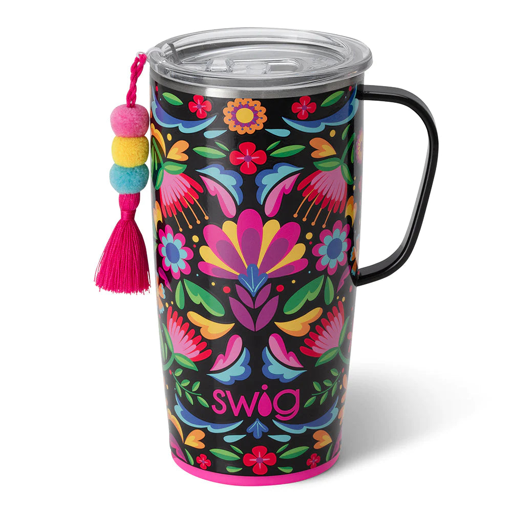 Swig Caliente 22 oz Travel Mug Available at Davis Porch and Patio Weatherford Texas