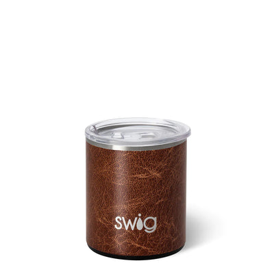 Swig Leather Lowball 12oz Tumbler Available at Davis Porch and Patio Weatherford Texas