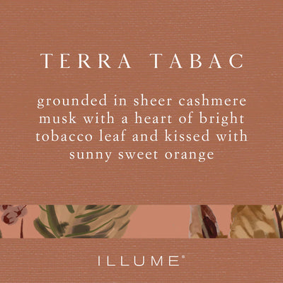 Illume Terra Tabac Boxed Glass Candle