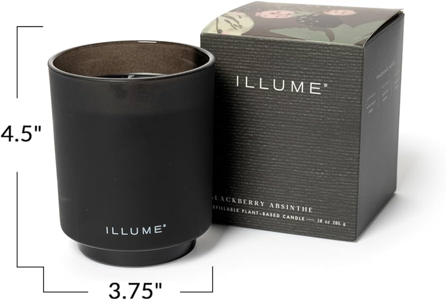 Illume Blackberry Absinthe Refillable Boxed Glass Candle