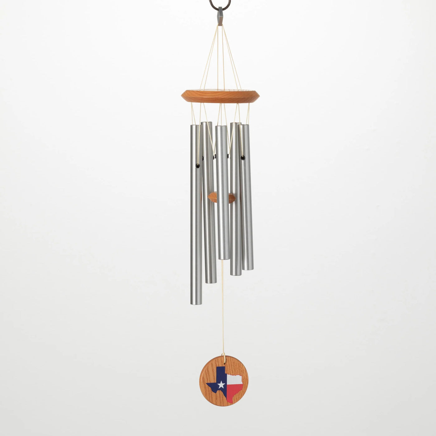 Texas-branded wind chime available at Davis Porch and Patio Weatherford Texas