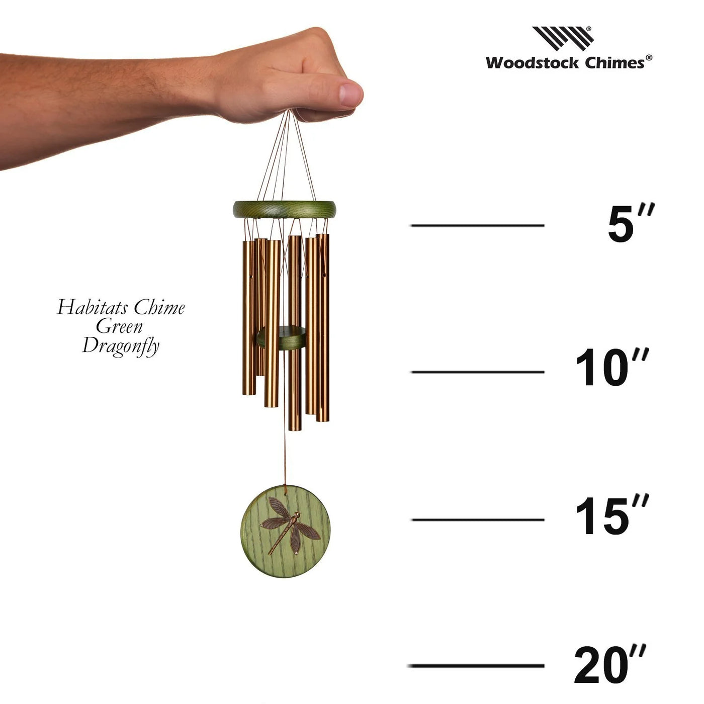 Green Dragonfly Habitats Wind Chime