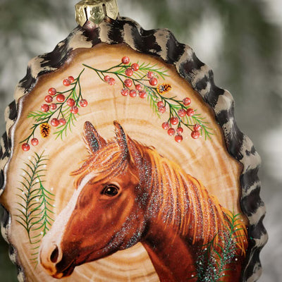 RUSTIC HORSE ORNAMENT