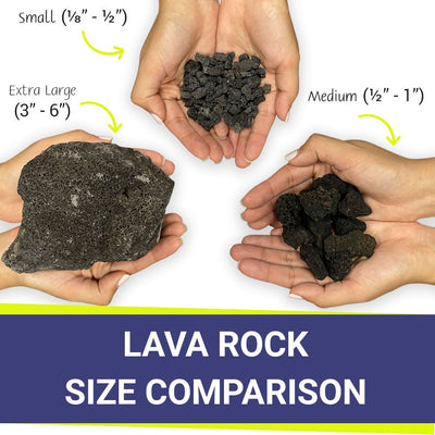 Small Black Lava Rock 10 Pounds