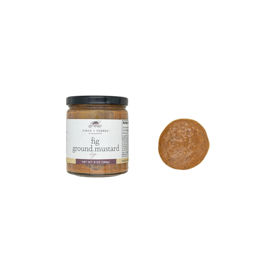 Finch + Fennel Fig Ground Mustard Dip Available at Davis Porch and Patio Weatherford Texas