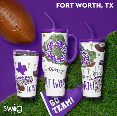 Swig Saturdays in Fort Worth 32oz Straw Tumbler