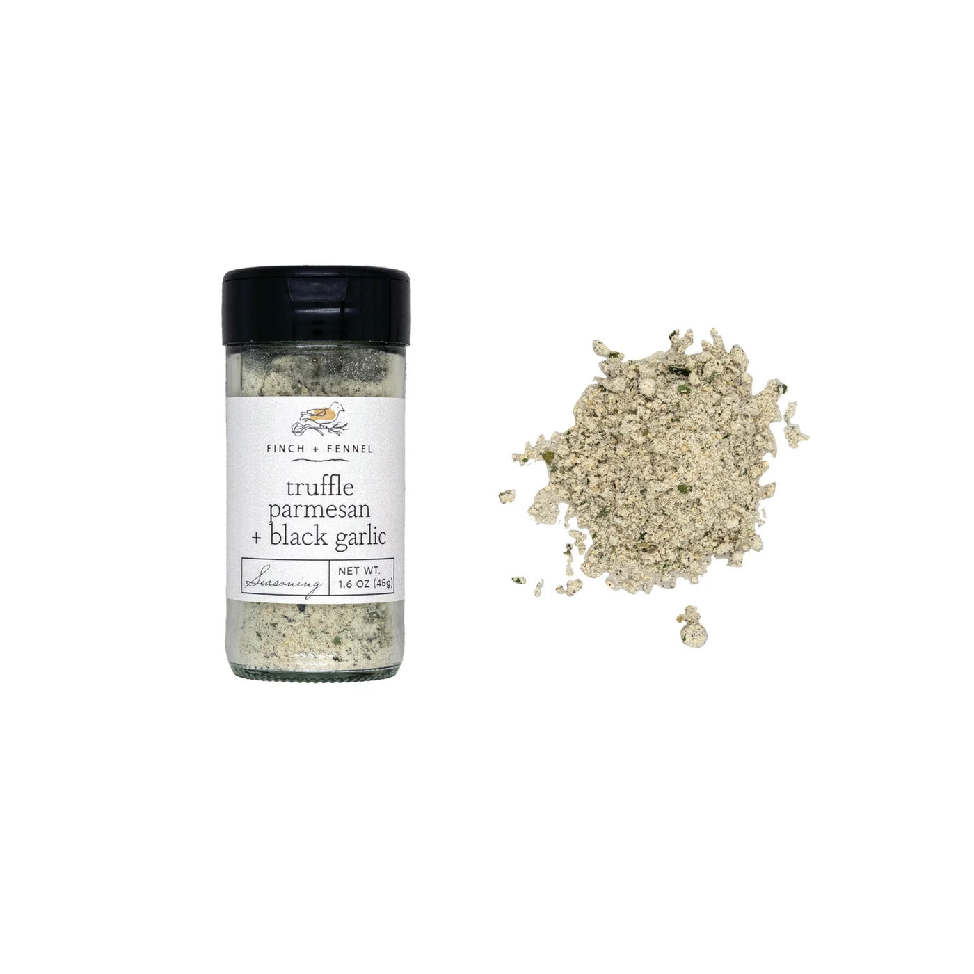 Finch + Fennel Truffle Parmesan & Black Garlic Seasoning