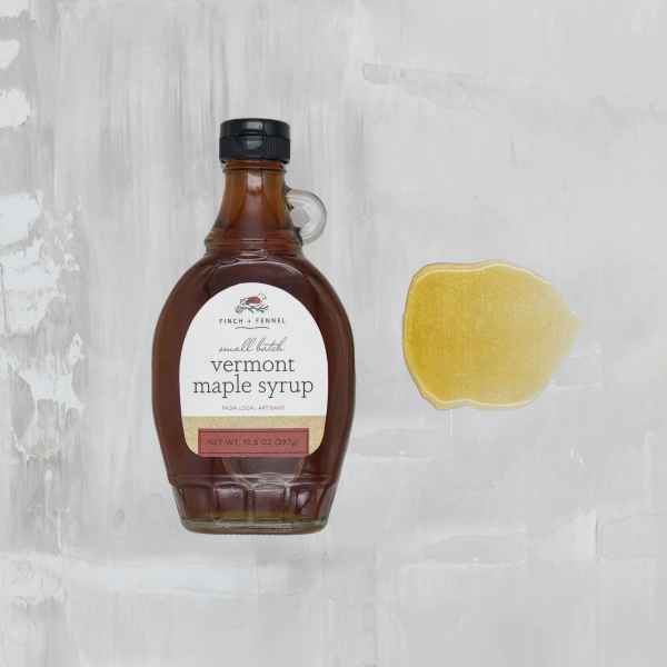 Finch +Fennel Small Batch Vermont Maple Syrup available at Davis Porch and Patio Weatherford Texas