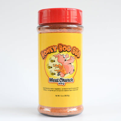 Meat Church Honey Hog BBQ Rub Available at Davis Porch and Patio Weatherford Texas