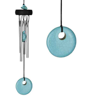 Precious Stones Chime - Turquoise available at Davis Porch and Patio in Weatherford Texas