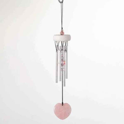 Rose Quartz Heart Chime™ available at Davis Porch and Patio in Weatherford Texas