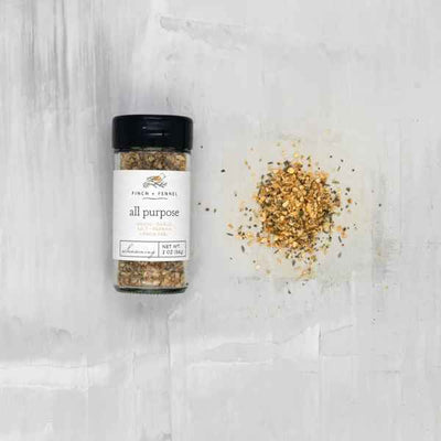 Finch + Fennel All Purpose Seasoning available at Davis Porch and Patio Weatherford Texas