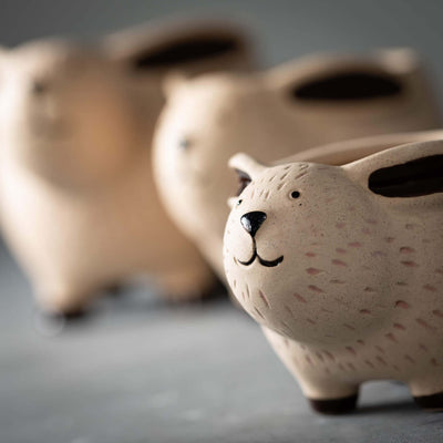 Kitschy Bunny Planter