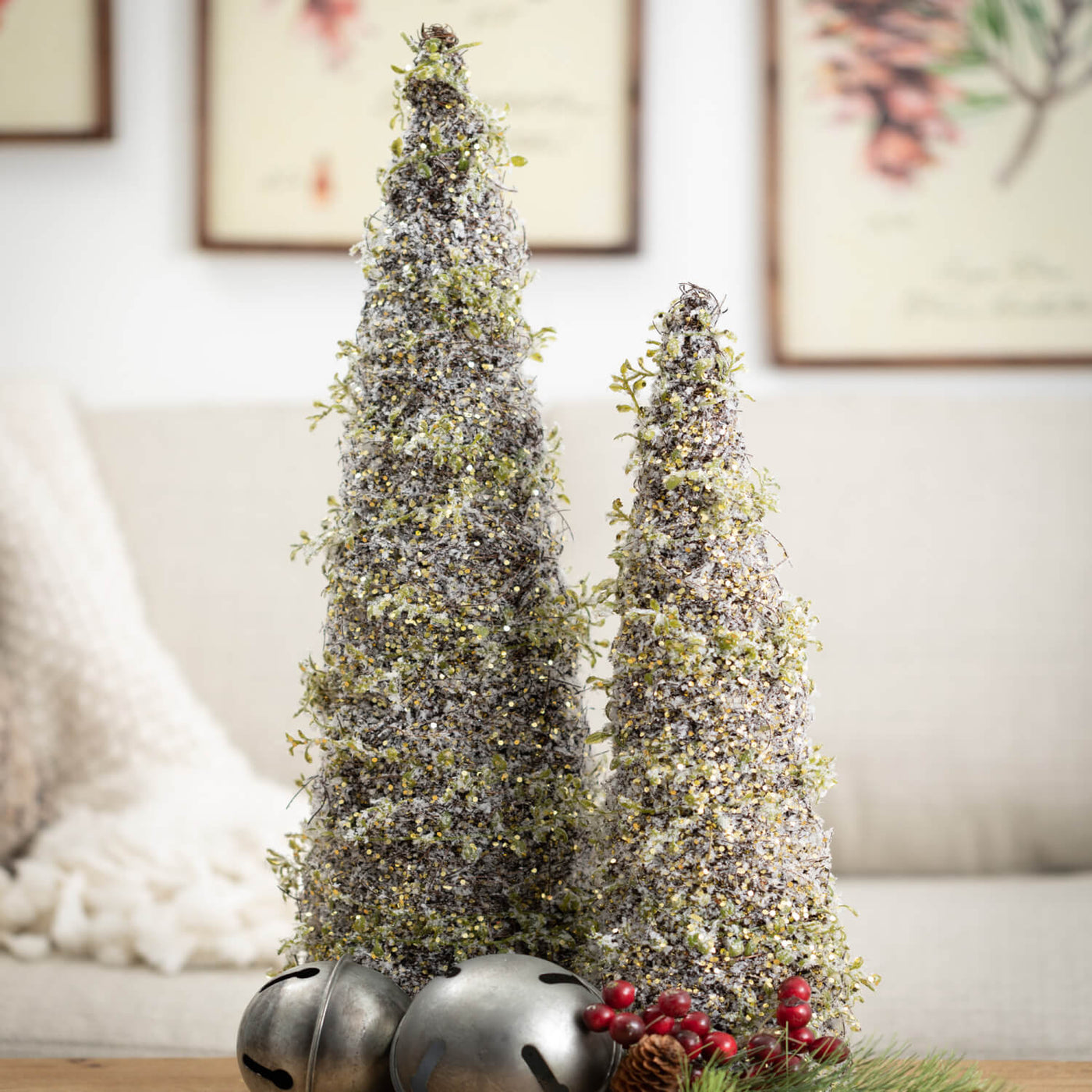 Frosted Twig Tree Set