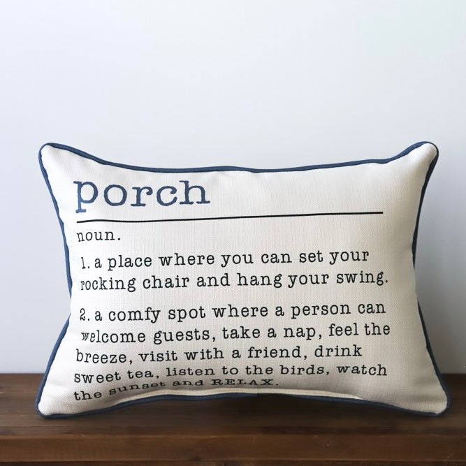 Porch Definition Throw Pillow