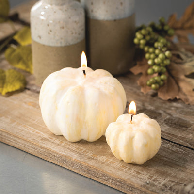 Scented White Pumpkin Candle Votive