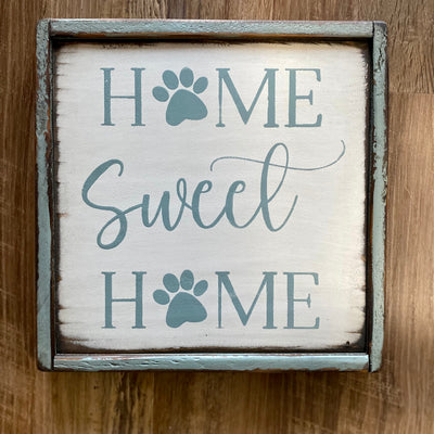 Paw Print Home Sweet Home