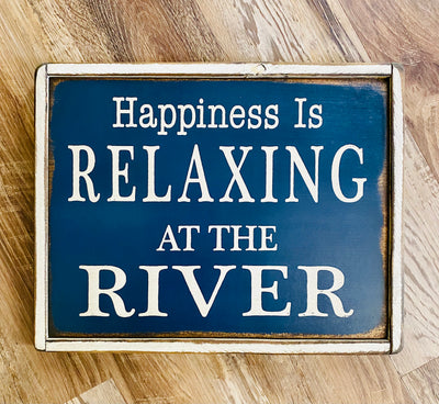 Happiness is Relaxing at the River