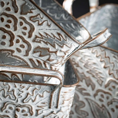 Flourish Handled Planter Set