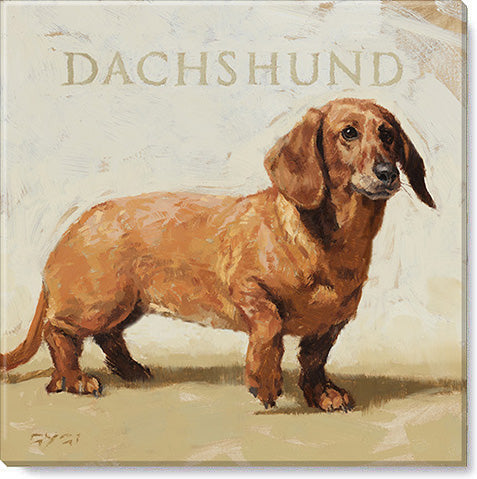 Dachshund canvas from the Darren Gygi Home Collection.