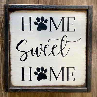 Paw Print Home Sweet Home