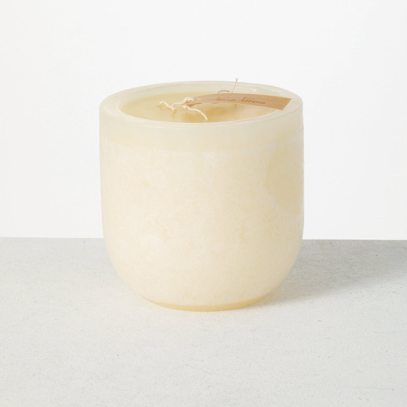 Vance Kitira 6 inch Melon White Timber Goblet 3 Wick Candle