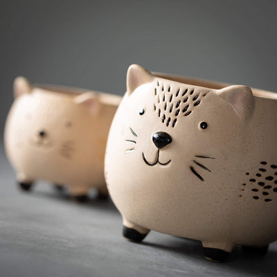 Kitschy Cat Planters
