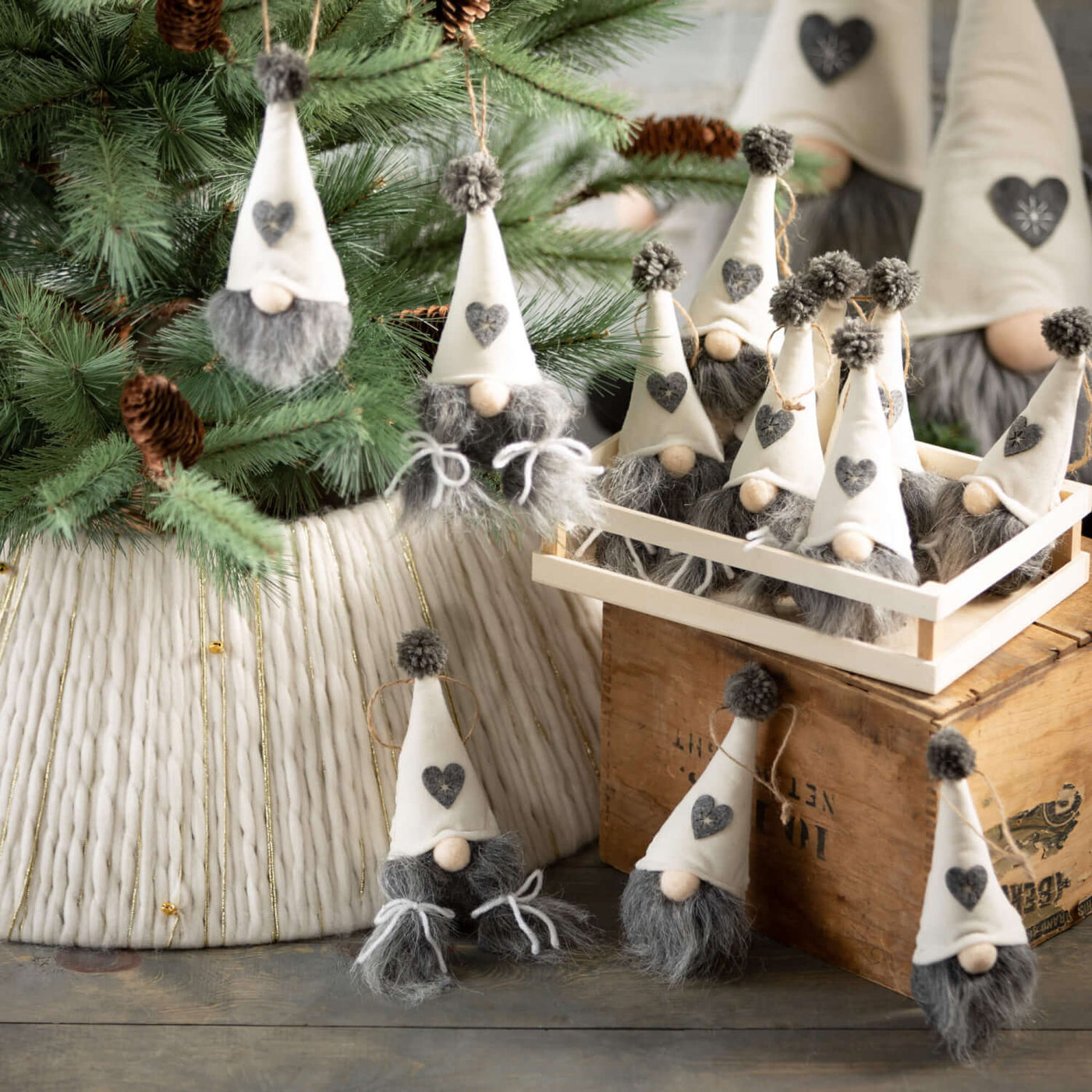 Joyful Heart Gnome Ornaments