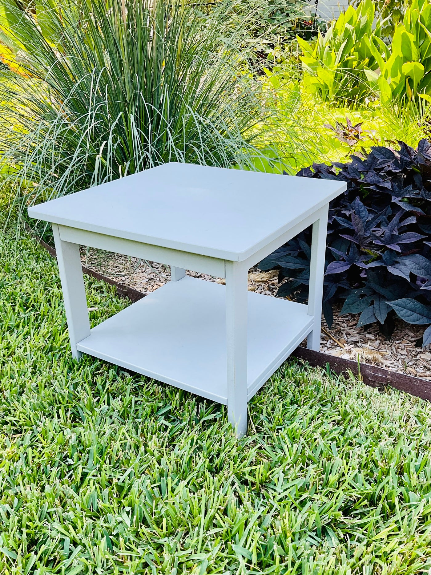 Two Shelf Outdoor Poly Side Table