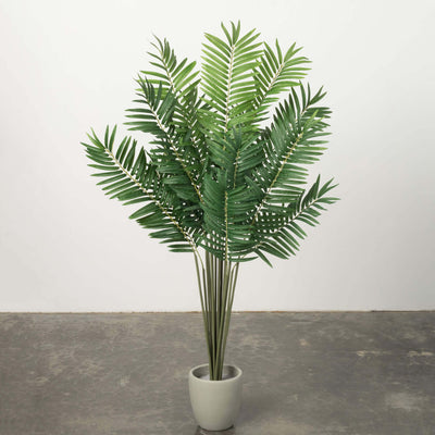 Large Artificial Potted Palm Leaf Tree