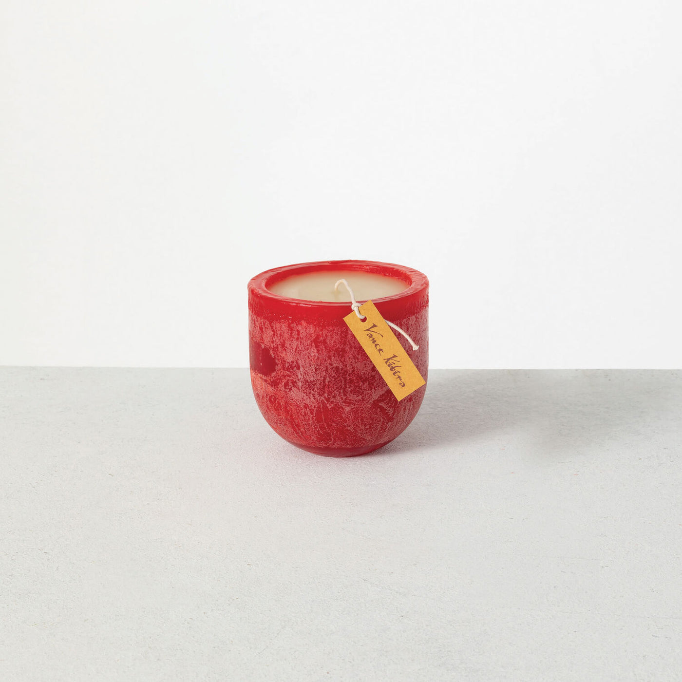 3.25 inch cranberry Vance Kitira goblet unscented candle