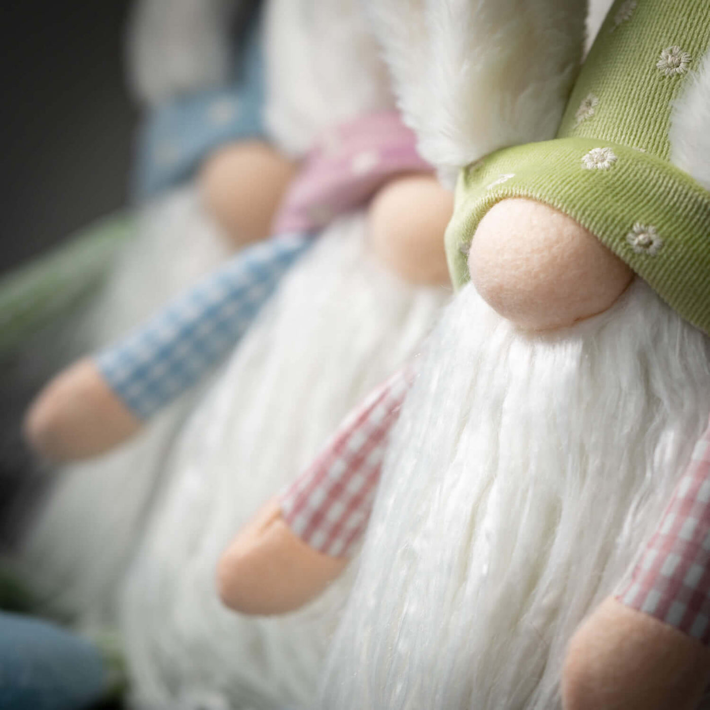 Polka Dot Plush Bunny Gnomes