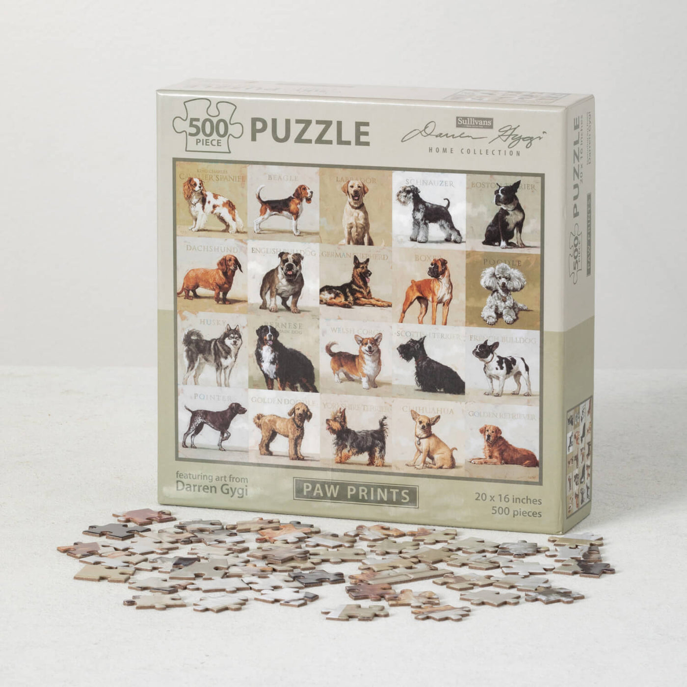 500 piece Jigsaw puzzle featuring dogs