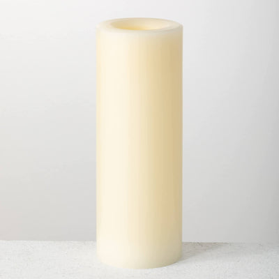 8” Outdoor Weighted LED Pillar Candle Available at Davis Porch and Patio Weatherford Texas