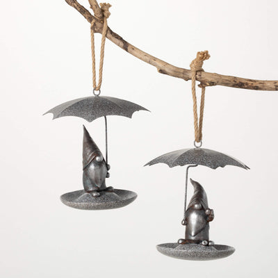 Rainy Day Gnome Birdfeeder