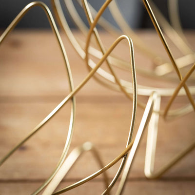 Sculpted Gold Wire Footed Bowls