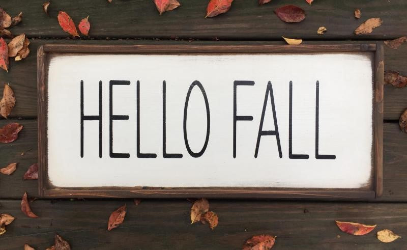 Hello Fall Decorative Sign