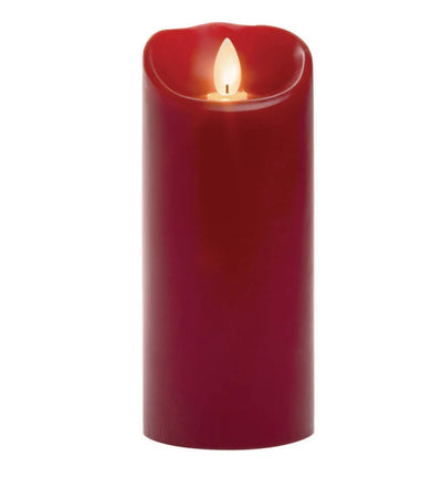 Mirage Smooth Red flameless LED piillar