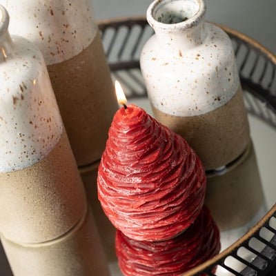Vance Kitira Wine Pine Cone Candle